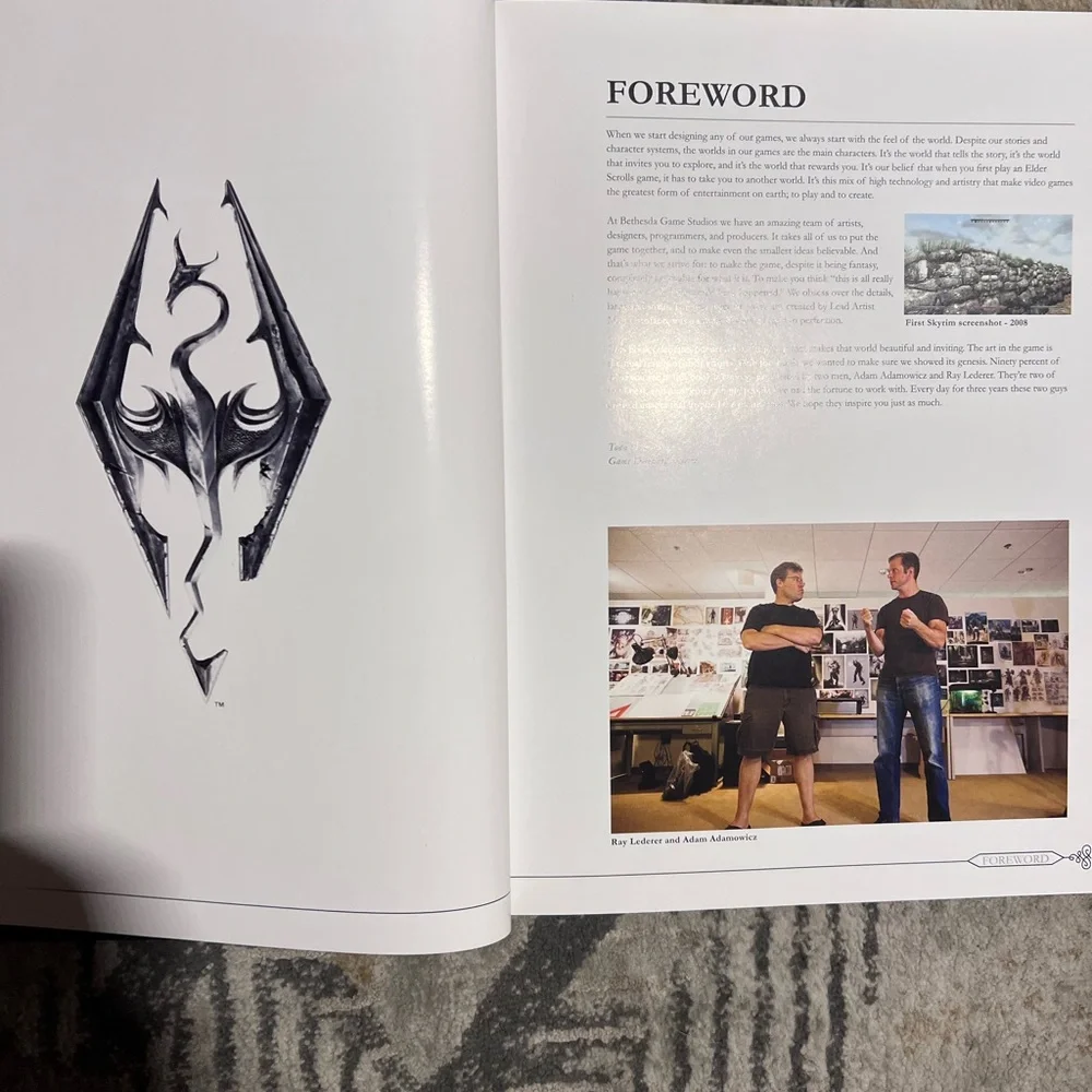 Skyrim collectors art and gaming guide